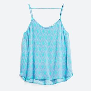 Pixley Eisenhower Strappy Top XL Turquoise